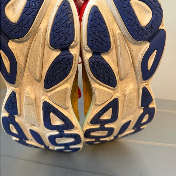 Hoka Red and Yellow Running Shoes - Picture 8 of 10